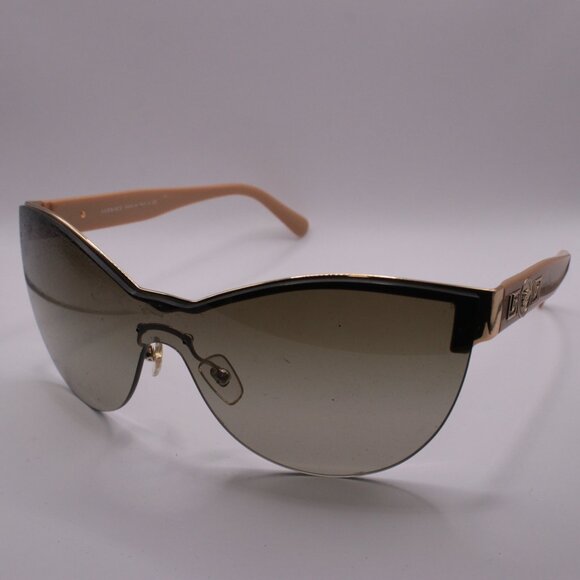 Versace MOD2144 Semi-Rimless Cat-Eye Browline Oversize Brown Sunglasses main image 5